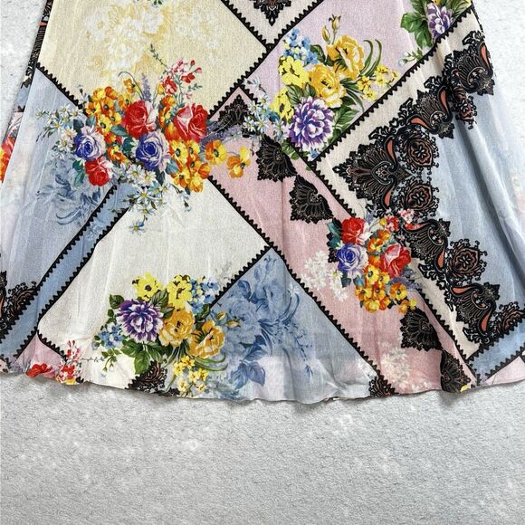 Vintage Petit Pois Skirt Womens Small Floral Print Skirt Y2K Boho Fairy - Picture 3 of 14